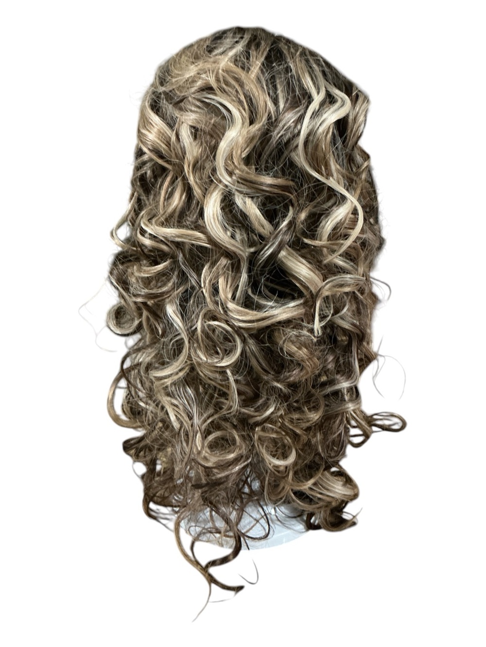 Chelsey Smith Crowns Blonde Brown Curly Synthetic Wig - Natural Multi-Tone